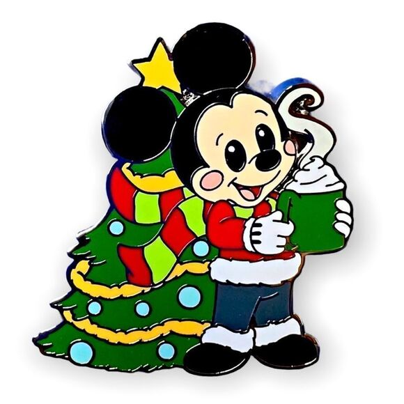 DISNEY MICKEY  Christmas Cuties Mystery Pin Set Box 1 PIN - New 2021 Authetic - Picture 4 of 7